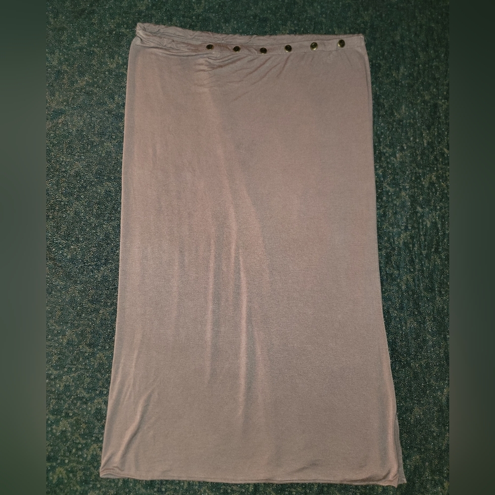 Chic Maxi Skirt with Button Detail